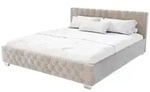 Juskys Polsterbett, Beige, Holzwerkstoff, 180x200 cm, Schlafzimmer, Betten,