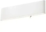 Globo Led-Wandleuchte Siegfried, Wei&szlig;, Metall, Kunststoff, F, 3.5x8x29.5 cm,...