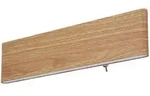 Globo Led-Wandleuchte, Wei&szlig;, Opal, Braun, Kunststoff, Metall, Holzoptik,Holzoptik,