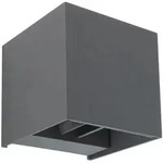 Globo Led-Wandleuchte Veronika, Anthrazit, Metall, F, 10x10x10 cm, Lampen & Leuchten,