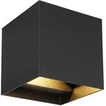 Globo Led-Wandleuchte, Schwarz, Metall, F, 10x10x10 cm, verstellbare Spotlights,
