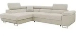 Mirjan24 Ecksofa, Beige, Textil, 5-Sitzer, links montierbar, L-Form,Rechteckig,