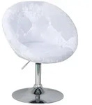 Svita Cocktailsessel, Wei&szlig;, Textil, Rund, 62x88x58 cm, Wohnzimmer, Sessel,