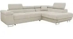 Mirjan24 Ecksofa, Beige, Textil, 5-Sitzer, rechts montierbar, L-Form,Rechteckig,