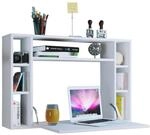 Mid.you Laptoptisch, Wei&szlig;, Holzwerkstoff, rechteckig, 20x60x90 cm, klappbar, Regal,