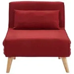 Vente-Unique Schlafsessel, Rot, Textil, Uni, 1-Sitzer, 74x75x78 cm, Wohnzimmer,