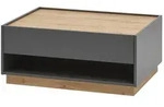 Modante Couchtisch, Anthrazit, Eiche Wotan, Holzwerkstoff, 1 Schublade(n) Schubladen,