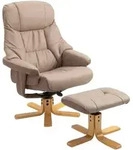 Homcom Relaxsessel, Braun, Kunststoff, 82.5x109x78 cm, Wohnzimmer, Sessel,