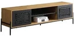 Livetastic Lowboard, Natur, Schwarz, Metall, 161x47x40 cm, stehend, Wohnzimmer,