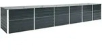 vidaXL Garten-Hochbeet, Anthrazit, Metall, Rechteckig, 480x77x80 cm, Gartenzubeh&ouml;r,