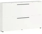 Schuhkipper, Wei&szlig;, Kunststoff, 140x85x19 cm, Beim&ouml;bel erh&auml;ltlich, Garderobe,