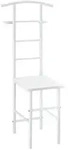 [en.casa] Herrendiener, Wei&szlig;, Metall, 1-Sitzer, 45x107x45 cm, Schlafzimmer,