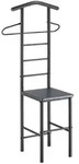 CARO-M&ouml;bel Herrendiener, Grau, Grau, Metall, Mode, 53x121x47 cm, Schlafzimmer,