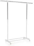 CARO-M&ouml;bel Rollgarderobe, Wei&szlig;, Metall, Mode, 93x96x44 cm, Garderobe,