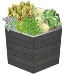 Garantia Hochbeet, Anthrazit, Kunststoff, 110x75x56.8 cm, Gartenzubeh&ouml;r, Hochbeete