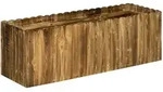 Outsunny Hochbeet, Natur, Holz, 40x40x120 cm, Gartenzubeh&ouml;r, Hochbeete