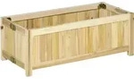 Outsunny Hochbeet,, Natur, Holz, 30x25x70 cm, Gartenzubeh&ouml;r, Hochbeete