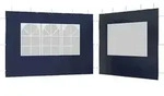 vidaXL Partyzelt-Seitenw&auml;nde, Blau, Kunststoff, 300x195 cm, Sonnenschutz &