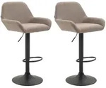 CLP Barhocker, Taupe, Metall, 51x89x52 cm, Esszimmer, Barm&ouml;bel, Barhocker