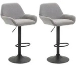 CLP Barhocker, Grau, Metall, 51x89x52 cm, Esszimmer, Barm&ouml;bel, Barhocker