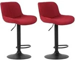 CLP Barhocker, Rot, Metall, 50x86x50 cm, Esszimmer, Barm&ouml;bel, Barhocker