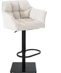 CLP Barhocker, Wei&szlig;, Metall, 64x88x45 cm, Esszimmer, Barm&ouml;bel, Barhocker