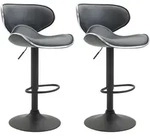 CLP Barhocker, Grau, Metall, 46x88x49 cm, Esszimmer, Barm&ouml;bel, Barhocker