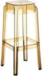 CLP Barhocker, Bernstein, Kunststoff, 36x75x36 cm, Esszimmer, Barm&ouml;bel, Barhocker