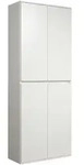 ebuy24 Garderobenschrank, Wei&szlig;, Holzwerkstoff, 74x191x34 cm, Schlafzimmer,