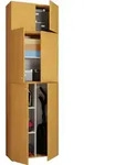 Mid.you Mehrzweckschrank, Buche, Kunststoff, 70x223x39 cm, stehend, Waschk&uuml;che,