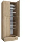 Mid.you Schuhschrank, Sonoma Eiche, Kunststoff, 7 F&auml;cher, 70x200x39 cm,...