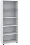 Mid.you Mehrzweckschrank Vandol, Wei&szlig;, Kunststoff, 4 F&auml;cher, 70x178x37 cm, stehend,
