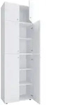 Mid.you Schuhschrank, Wei&szlig;, Kunststoff, 3 F&auml;cher, 70x223x39 cm, Garderobe,