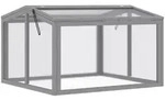 Outsunny Fr&uuml;hbeet, Hellgrau, Holzwerkstoff, 80x58x90 cm, Gartenzubeh&ouml;r,