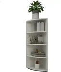 Coemo Eckregal, Wei&szlig;, Holzwerkstoff, 40x120x40 cm, CE, Wohnzimmer, Regale, Eckregale