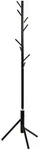 Kleiderst&auml;nder, Schwarz, Metall, 48x173x48 cm, standfeste F&uuml;&szlig;e, Jackenhalter,