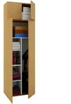 Mid.you Mehrzweckschrank, Buche, Kunststoff, Holzoptik, 4 F&auml;cher, 70x218x39 cm,
