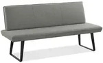 Niehoff Garden Gartenbank, Grau, Metall, 3-Sitzer, 160x91x65 cm, mit R&uuml;ckenlehne, in