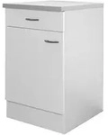 FlexWell K&uuml;chenunterschrank, Wei&szlig;, Holzwerkstoff, 1 F&auml;cher, 1 Schublade(n)