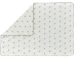 Yatas Bettdecke, Wei&szlig;, Textil, Bl&auml;tter, F&uuml;llung: Polyester, 155x220x3 cm,