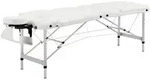 Homcom Massageliegen, Wei&szlig;, Metall, 81x84x215 cm, Freizeit, Wellness, K&ouml;rperpflege,