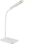 Globo Led-Schreibtischleuchte Hekla, Wei&szlig;, Chrom, Kunststoff, F, 16x56x29 cm, 3-fach