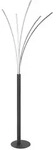 Globo Led-Stehleuchte Bizzy, Schwarz, Kunststoff, 60x187x56 cm, Lampen &...