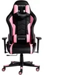 MaxPodium Gaming-B&uuml;rostuhl, Pink, Schwarz, Kunststoff, 55x137x50 cm, Kinder- &