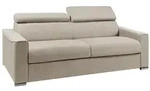 Vente-Unique Schlafsofa, Beige, Textil, Uni, 4-Sitzer, 216x110x223 cm,...