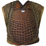Hoppediz Babytragetuch, Dunkelgrau, Bronze, Gold, Textil, 70x0.1x460 cm, Baby on
