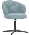 Novel Stuhl, Hellblau, Textil, Drehkreuz, 63x82x65 cm, Sitzfl&auml;che 360&deg; drehbar,