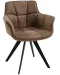 Musterring Armlehnstuhl Tamina, Schwarz, Hellbraun, Textil, eckig, 67x85x60 cm,