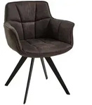 Musterring Armlehnstuhl Tamina, Anthrazit, Schwarz, Textil, eckig, 67x85x60 cm,