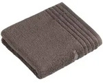 Vossen Handtuch Vienna Style Supersoft, Grau, Textil, Bord&uuml;re, 50x100 cm, Textiles